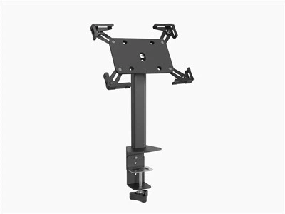 Stand tablet desktop dengan instalasi klem